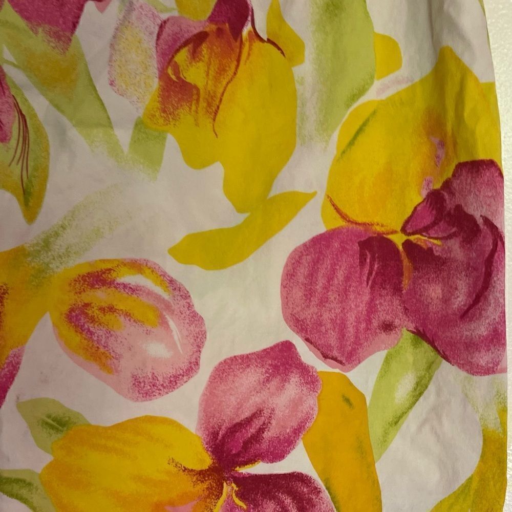 Evan Picone Floral Mini Skirt.Size 8 - Picture 5 of 8